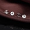 DELECOE 2 Pairs Screw Earring Backs,925 Sterling Silver Screw on Earring Backs Replacements for Diamond Earring Studs, Hypoallergenic Secure ScrewBacks for Threaded Post .032"(Silver)