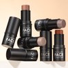 FOCALLURE Cream Contour Stick, Matte Bronzer Stick, Professional Face Shaping & Contouring Stick Makeup, Easy to Apply with Buildable Coverage, Long Lasting & Waterproof, HAZEL WOOD