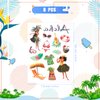 KINBOM 8 sheets Temporary Tattoos Stickers, Temporary Tattoo Kids Hawaiian Luau Birthday Party Decorations Hawaiian Tattoos Summer Pool Beach Tropic Party Supplies for Kids Boys Girls Adults