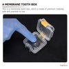 EXCEART 5Pcs Membrane Tooth Boxes Transparent Membrane Film Tooth Box with Latch Denture Storage Boxes