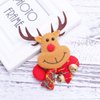 NUOBESTY Christmas LED Flashing Brooch Pins Lighted Brooch Christmas Brooch Bear Santa Elk Reindeer Christmas Ornaments Kids Christmas Gifts Party Supplies favors