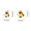 100PCS Small Gold Bells Mini Bells for Crafts,50PCS 0.39 Inch and 50PCS 0.55 Inch Decorative Bells Christmas Tree Pendants for Craft Making and Favor Decorating