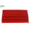[5000 PACK] 8 Inch Compostable Plastic Stirrer, Bio Degradable, Eco Friendly, Sip Stirrer, Bar Stirrer, Sip Straw, For Coffee, Cocktail, Latte and Tea - 8 Inches, 1000/Box, Red