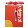 Universal 75605 Retractable Pen Style Correction Tape, 1/5-Inch x 236-Inch , 4/Pack