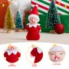 JOYIN Christmas Elf Plush Doll, Red Tiny Elf Doll Sleeping Mini Elf Doll with Pacifier Soft Plush Christmas Accessories for Christmas Holiday Decorations, Christmas Dress-Up Party.