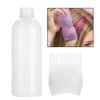 Root Comb Applicator Bottle, 160ml Hair Dye Bottle with Graduated Scale, Profssional Brush Applicator Comb Hairdressing Coloring Styling Tool (White)