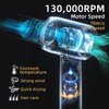 Tinsol Hair Dryer, 500 Million Plasma Professional Hair Dryer, 130000RPM High Speed Brushless Motor Blow Dryer Quick Drying Low Noise with Magnetic Nozzle and Essential Oil Capsules for Home(Purple)