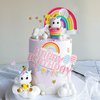 JeVenis Rainbow Unicorn Cake Topper & Party Favors - Unicorn & Rainbow Birthday Cake Decoration