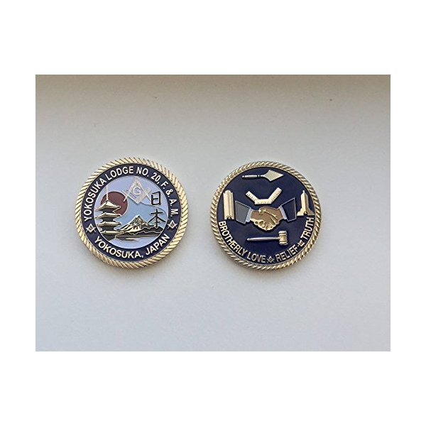 GL Engraving 2" Yokosuka Lodge No.20 Coin