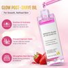 Strawberry Vanilla After Shave Oil Women for Smooth Skin, 90ml Soft Serve After Shave Oil, Soothing & Hydrating Shave Serum Prevent Ingrown Hairs & Dryness