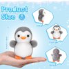 Skylety 8 Pcs 4 Inch Small Plush Penguin Keychain Penguin Stuffed Animal Bulk Cute Small Stuffed Penguin Hanging Penguin Pendant Felt Penguin Party Favors for Kids Winter Birthday Decor Gift (Grey)