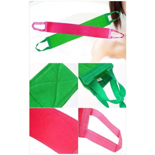 DEAD SKIN x (3 pcs) Long Exfoliating Towel with Straps Green Back Washcloth Bath Wash Towel Korean Italy Towel Back Scrubber for Shower Extended Length Bath Towel Shower