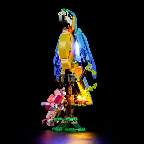 Mililier LED Light Kit for Lego Creator 3 in 1 Exotic Parrot Building Set,Compatible with Lego 31136 Building Blocks Model(Not Include Blocks Set)