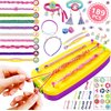 LQELAE 189 PCS Friendship Bracelet Kit for Girls, Arts and Crafts for Kids Ages 8-12, Birthday Gifts for 8 9 10 1112 Years Old Girls, Jewelry Making Kit for Girls 8-12, Christmas Gifts for Girls 8-12