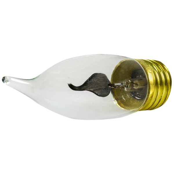 Bulbrite Incandescent CA10 Medium Screw Base (E26) Light Bulb, 3 Watt, Clear