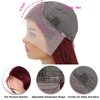 ULRICA Burgundy Lace Front Wigs Human Hair Wigs for Black Women 13x4 HD Lace Front Wigs Human Hair Pre Plucked Red Lace Front Wigs Human Hair Straight Lace Front Wigs Human Hair Burgundy Wig 20 Inch