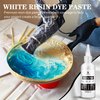 White Epoxy Resin Pigment Paste - 3.4 fl.oz / 100ml High Concentrated White Resin Dye Paste for Resin Ocean Waves, Cells, Lacing, UV Resin - Opaque White Pigment Paste for Resin Art, Painting, Coaster