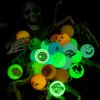 JOYIN 24 PCS Glow Halloween Bouncing Balls, Glowing Bouncy Ball Halloween toys for Kids Gift, Halloween Party Favors Bounce Ball Goodie Bag Fillers, Trick or Treats Classroom Exchange Prizes