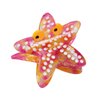 Funny Wacky Starfish Hair Clip,Acetate Claw Clips,Hair Clips for Women,Red
