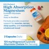 Doctor's Best High Absorption Magnesium Lysinate Glycinate Capsule, Easy to Swallow, 120 Ct