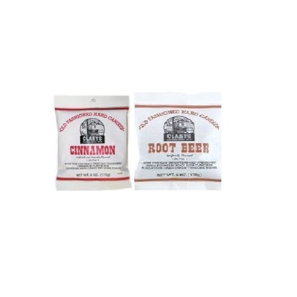 Claeys Root Beer and Cinnamon Set (1-6oz Bag of Each)