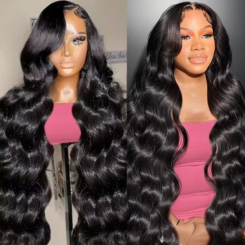 Cikana 26 Inch Lace Front Wigs Human Hair Body Wave HD Lace Frontal Wig 180% Density Glueless Human Hair Wigs for Black Women 13x4 Lace Front Wigs Human Hair Pre Plucked Body Wave Wig Human Hair