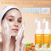 Joanssore 2Pcs Turmeric Facial Cleanser, Turmeric Face Wash, Turmeric Foaming Cleanser, Foaming Face Wash, Tumeric Face Wash, Turmeric Wash Facial Cleanser, Deep Clean and Firm Pores, 5.28 Fl.Oz/1Pcs