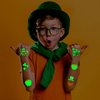 Partywind 200 Styles Luminous St Patrick's Day Temporary Tattoos for Kids Party Favors, Glow Saint Patrick's Day Accessories Decorations, Special Irish Shamrock Stickers for Kids Gifts (10 Sheets)