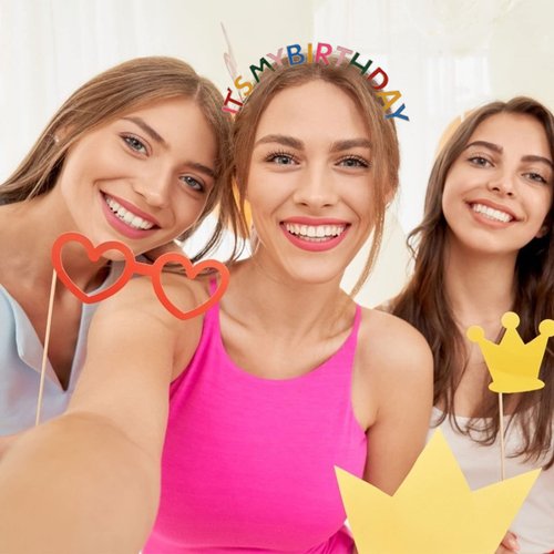 CIEHER Birthday Crown Birthday Headband, Rainbow It's My Birthday Headband, Happy Birthday Headband for Women, Birthday Girl Headband, Birthday Tiara Happy Birthday Decorations, Great Gifts