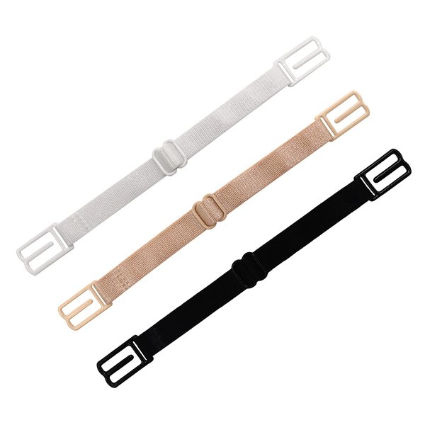 Tamlien Women's Non-slip Adjustable Elastic Bra Strap Clips Holder-3 Packs