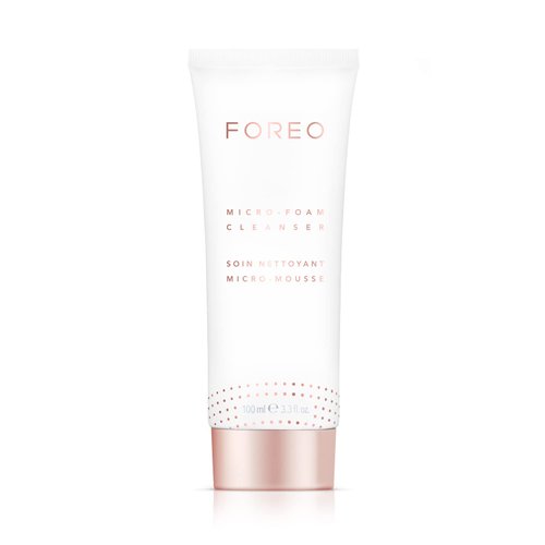 FOREO Micro-Foam Cleanser - Face Wash - Pore Minimizer - All Skin Types Facial Cleanser - Vitamin E - Travel Size - Vegan - Facial Skin Care Products - 3.3 fl. oz.