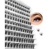 Lash Clusters Eyelash Extension 120pcs, Gekinye Faux Mink Lashes Natural Look 3D Fluffy Wispy Lashes, Reusable Individual Lashes 8-16mm