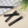 6 PCS Carbon Lift Pick Comb, Black Teasing Comb for Fine Hair with Metal Prong, Hair Picks Comb Teasing Lifting Fluffing Comb with 5 Stainless Steel Pins for Women Hair Styling Hair Salon