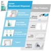 Luvan Automatic Mouthwash Dispenser for Bathroom, 25oz(750ml) Smart Mouthwash Dispenser with Cup Holder, Infrared Sensor and 2 Dispensing Levels, Rechargable Mouth Pumb Dispenser for All Age Groups