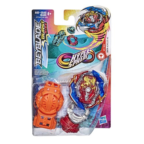 Beyblade Burst Rise Hypersphere Union Achilles A5 Starter Pack - Balance Type Battling Top Toy and Right/Left-Spin Launcher, Ages 8 and Up