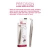 iENVY by Kiss Lash Applicator Tool, Precision Professional DIY Fales Eyelashes Extension Tweezers, Stainless Steel Curved Design for Individual, Cluster, Trio, Strip Lashes (Silver)