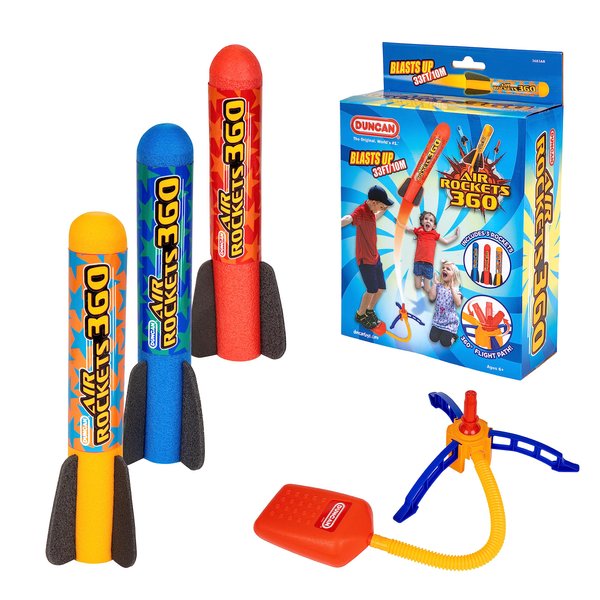 Duncan Toys Air Rocket 360, Original Foam Blasters for Kids - Fun Outdoor Toy and Gift for Boys or Girls Age 5+ Years Old