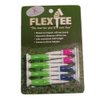 Flex Tee - Florescent Colors - 8 Pack Golf Tees - 3 Different Heights