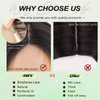 NOSTALGIA Short Ombre Blonde Wigs 14 Inch Wavy Curly Bob Wig Shoulder Length Middle Part Wigs Natural Looking Synthetic Blonde Hair Wigs for Women Daily Party Use