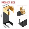 Wall Mount Holder for Dyson Airwrap Styler Hair Curling Iron Barrels, Metal Organizor Storage Rack Suitable for Various Curly Hair Sticks,Aluminum (Black&Golden)