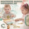Baby Musical Instruments for Toddlers, Montessori Wooden Toys for 2 Year Old, 18 Months Xylophone Maracas Percussion Toy Set with Storage Bag, Christmas Birthday Gifts for Boys Girls Age 2-4