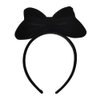 Christmas Bow Headband Hairband Black Big Hoop Hair Bow Women Girls Headbands Birthday Decorations Headwear Christmas Halloween Party Hair Accessories for Cosplay Costume Bow Headband Black 1Pcs