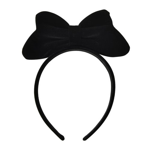 Christmas Bow Headband Hairband Black Big Hoop Hair Bow Women Girls Headbands Birthday Decorations Headwear Christmas Halloween Party Hair Accessories for Cosplay Costume Bow Headband Black 1Pcs