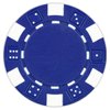 DA VINCI 50 Clay Composite Dice Striped 11.5 Gram Poker Chips, Blue
