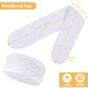 SINLAND Spa Headband for Women Adjustable Makeup Hair Band with Magic Tape,Head Wrap for Face Care, Makeup and Sports 12 Pack