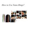 NOEYUN Nano Rings Non-Silicone Nano Beads 1000Pcs/lot for Hair Extensions (4.0mm, 3# Dark Brown)