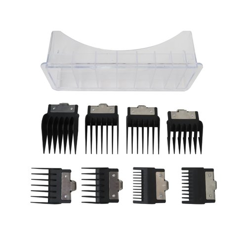 8 Sizes Hair Clipper Guards Kit Fit for BaBylissPRO Barberology FX870, FX890, FX825, and FX673 Clippers, Replacement Guards Set w/Metal Clip From 1/16-3/4 inch Snap on Comb Set