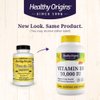 Healthy Origins Vitamin D3 (Lanolin) 10,000 IU Softgel - Bone Health and Immune Support Supplement - Easily Absorbable Vitamin D Supplements - Gluten-Free Vitamin D3 Supplement - 360 Softgels