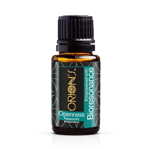 Orion's Openness Peppermint Essential Oil - Bioresonance Charged, Double Photonic Enhanced - Therapeutic Grade 100% Pure, Undiluted, Natural - for Energy and Focus 15ml