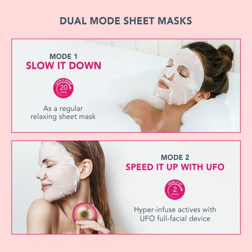 FOREO Facial Sheet Mask Moisture-Boosting for Dehydrated, Lifeless Skin, 3 pack, Nourishing, Soothing Clean Formula, Cruelty-free, Compatible with UFO devices
